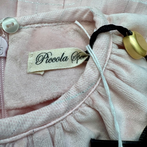 NWT Piccola Speranza Baby Doll Dress Soft Pink Girls Size 9 Months - Picture 8 of 9